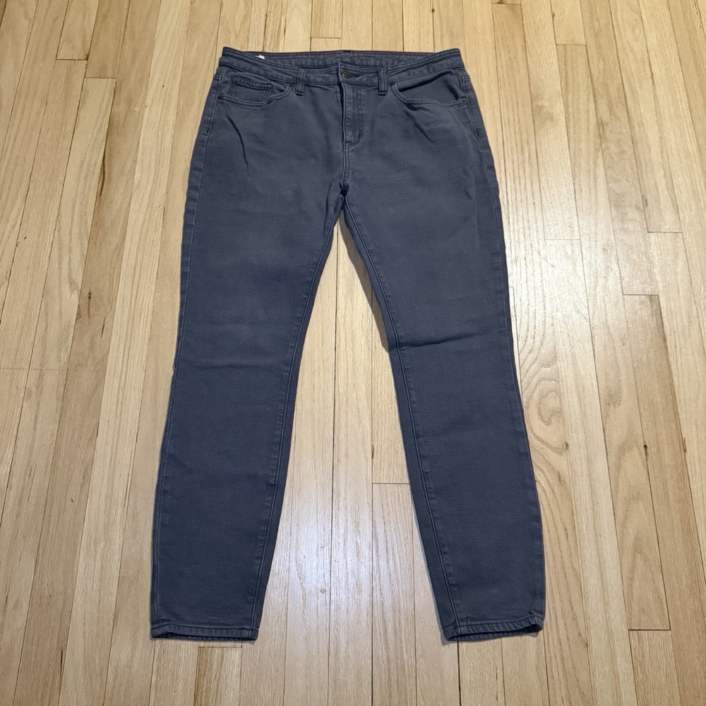 American Giant Jeans Womens 33 Gray High Waisted Roughneck Stretch Canvas Denim‎